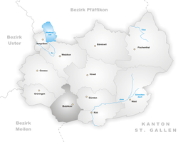 Karte Gemeinde Bubikon